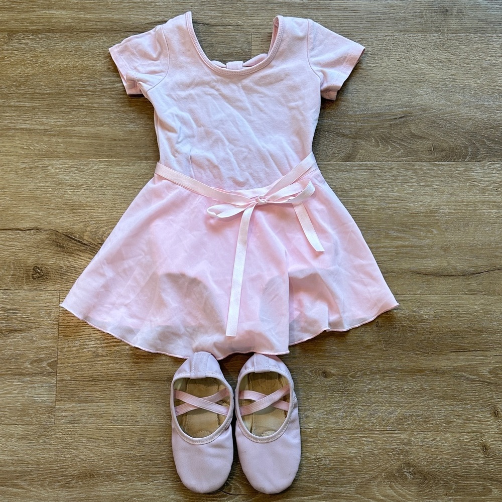5T Girls Pink Ballet Dress & Shoes Costume